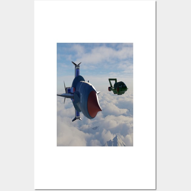 Thunderbirds To The Rescue Wall Art by micjammusic